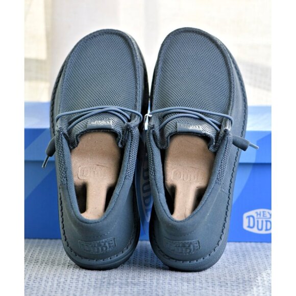 New! Size: 8 Men | Hey Dude Wally Funk Mono | Dark Slate | 40011-1RU